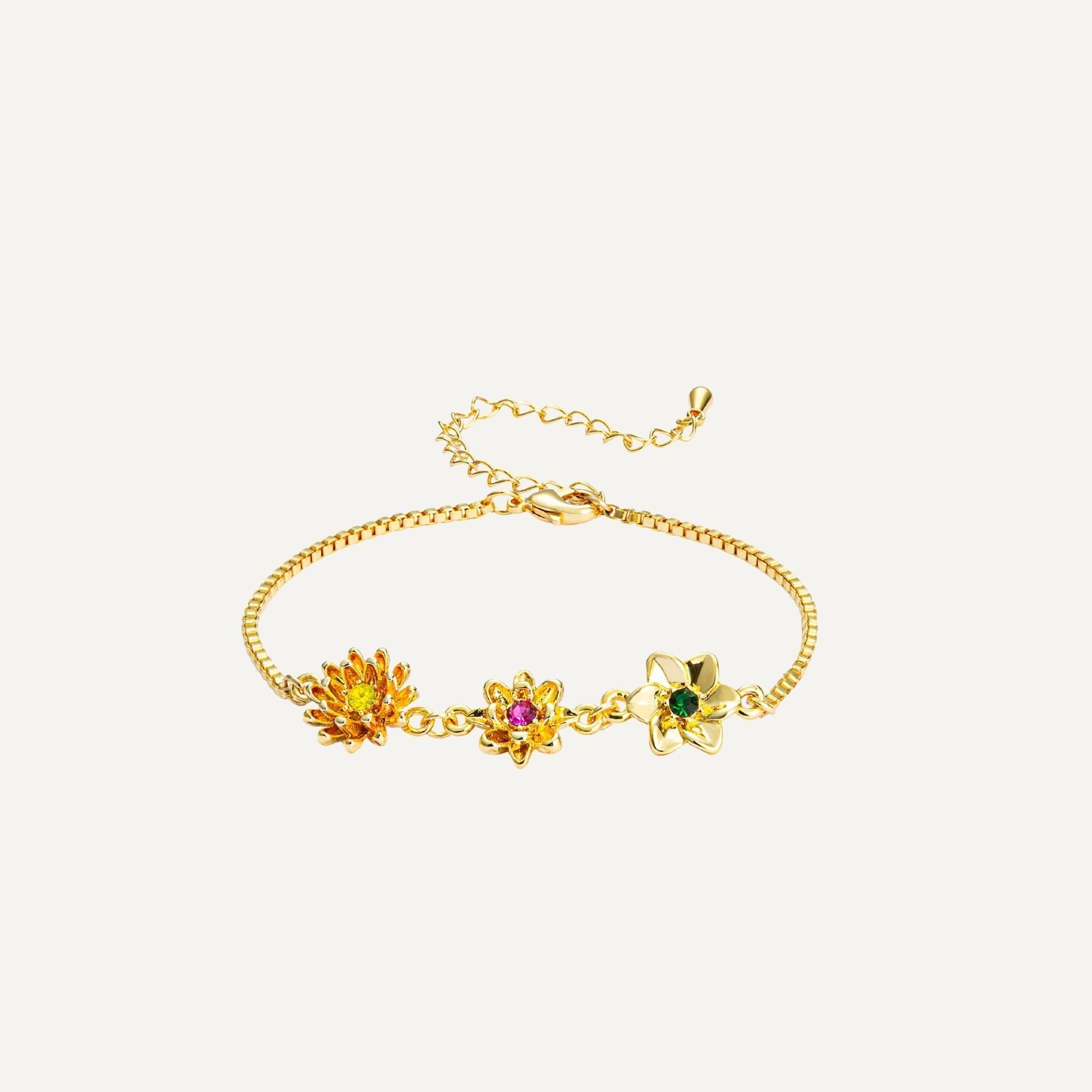 Edimensional Birth Flower Bracelet
