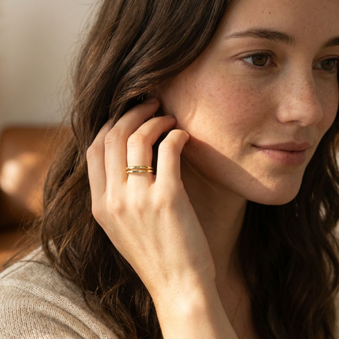 Stackable Name Rings