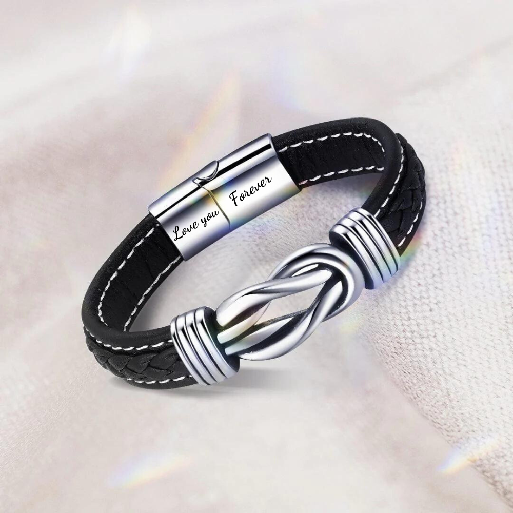 To My Son - Love You Forever - Infinity Linked Bracelet