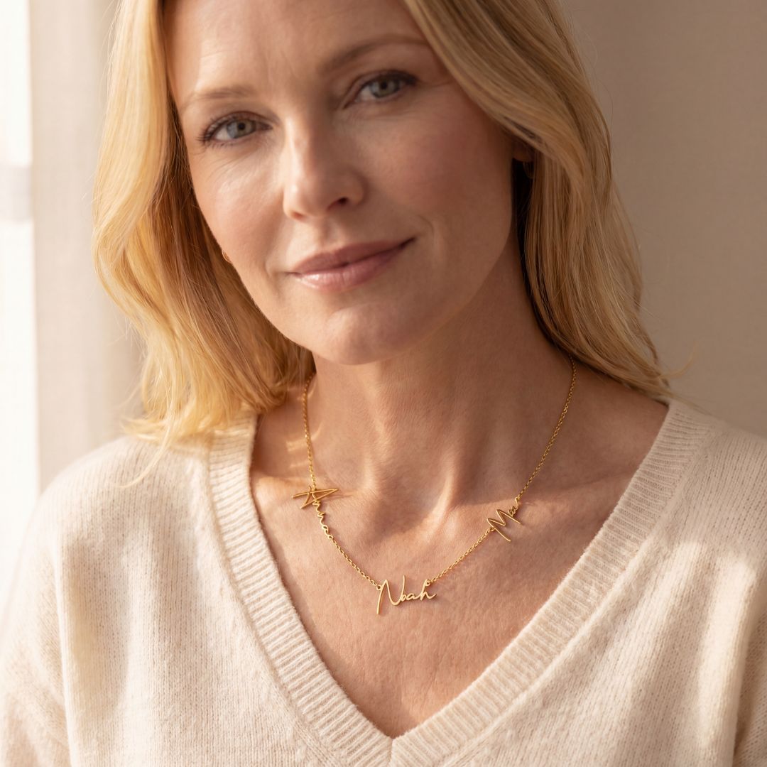Multi Name Signature Necklace