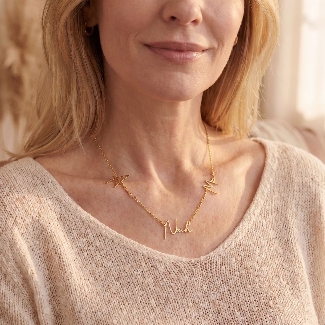 Multi Name Signature Necklace