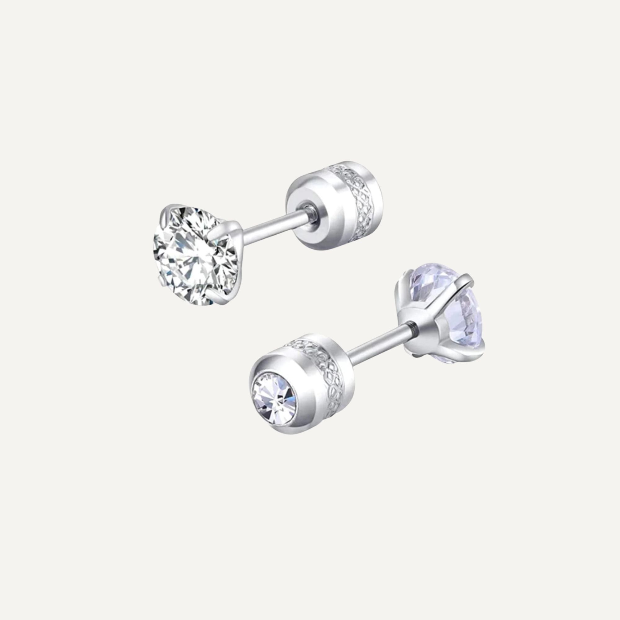 Earrings in sterling silver