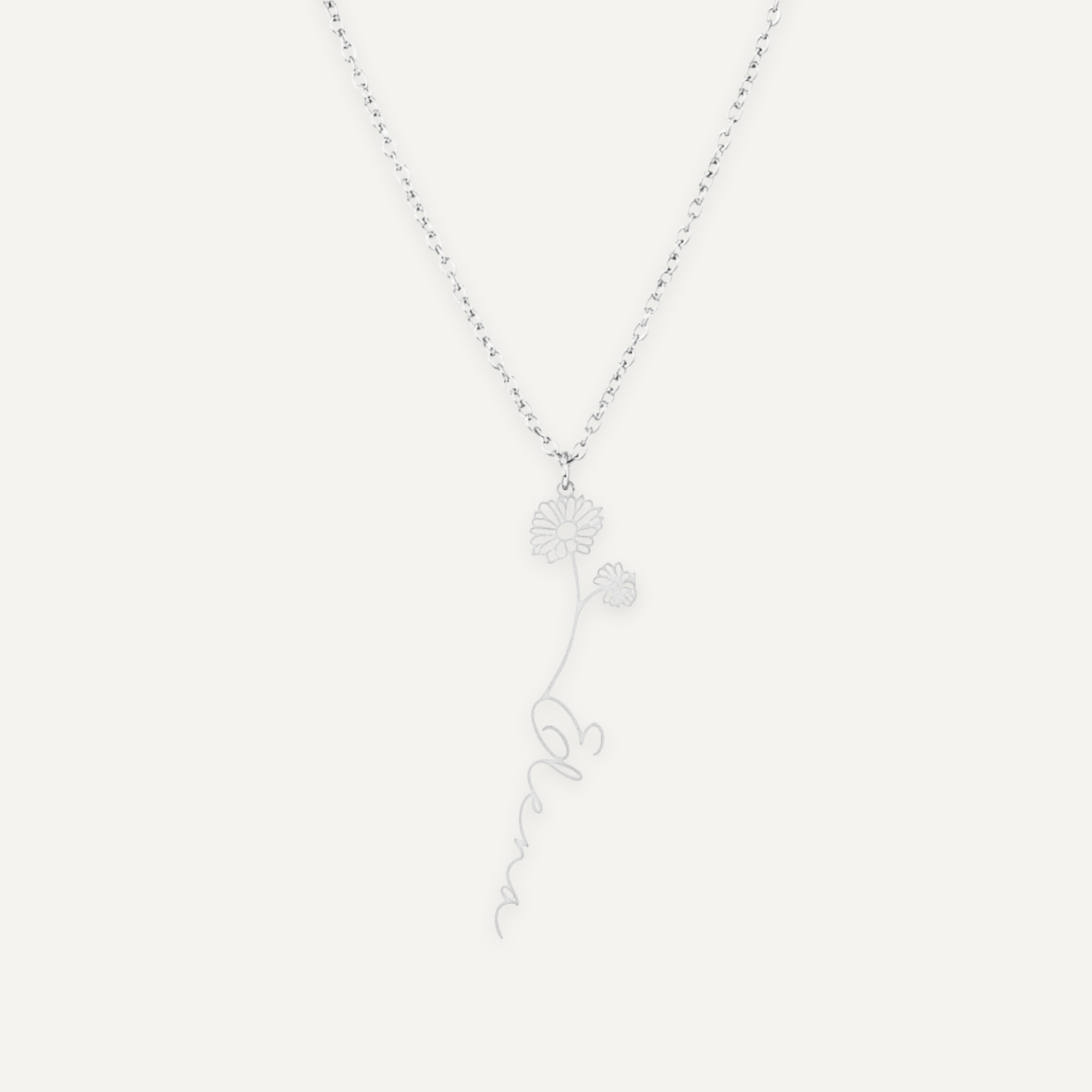 Custom Birth Flower Necklace