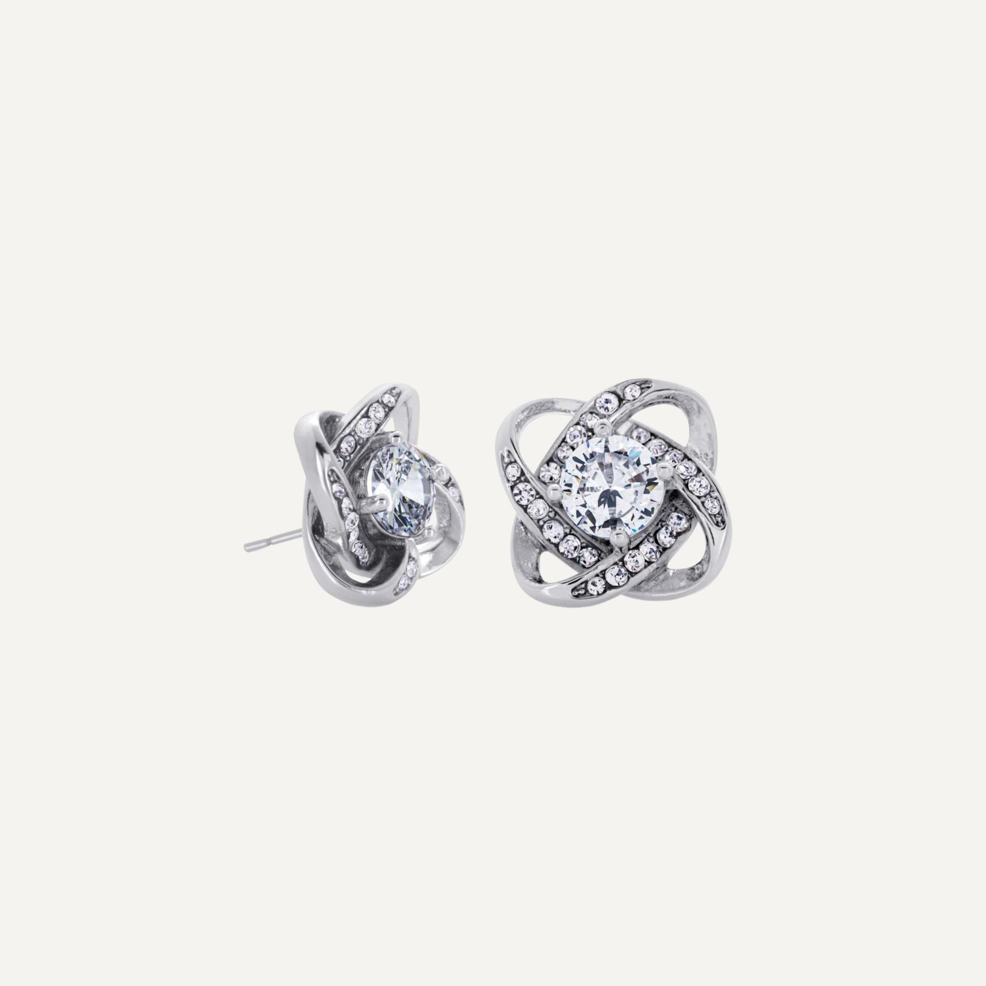 Diamond Knot Earrings