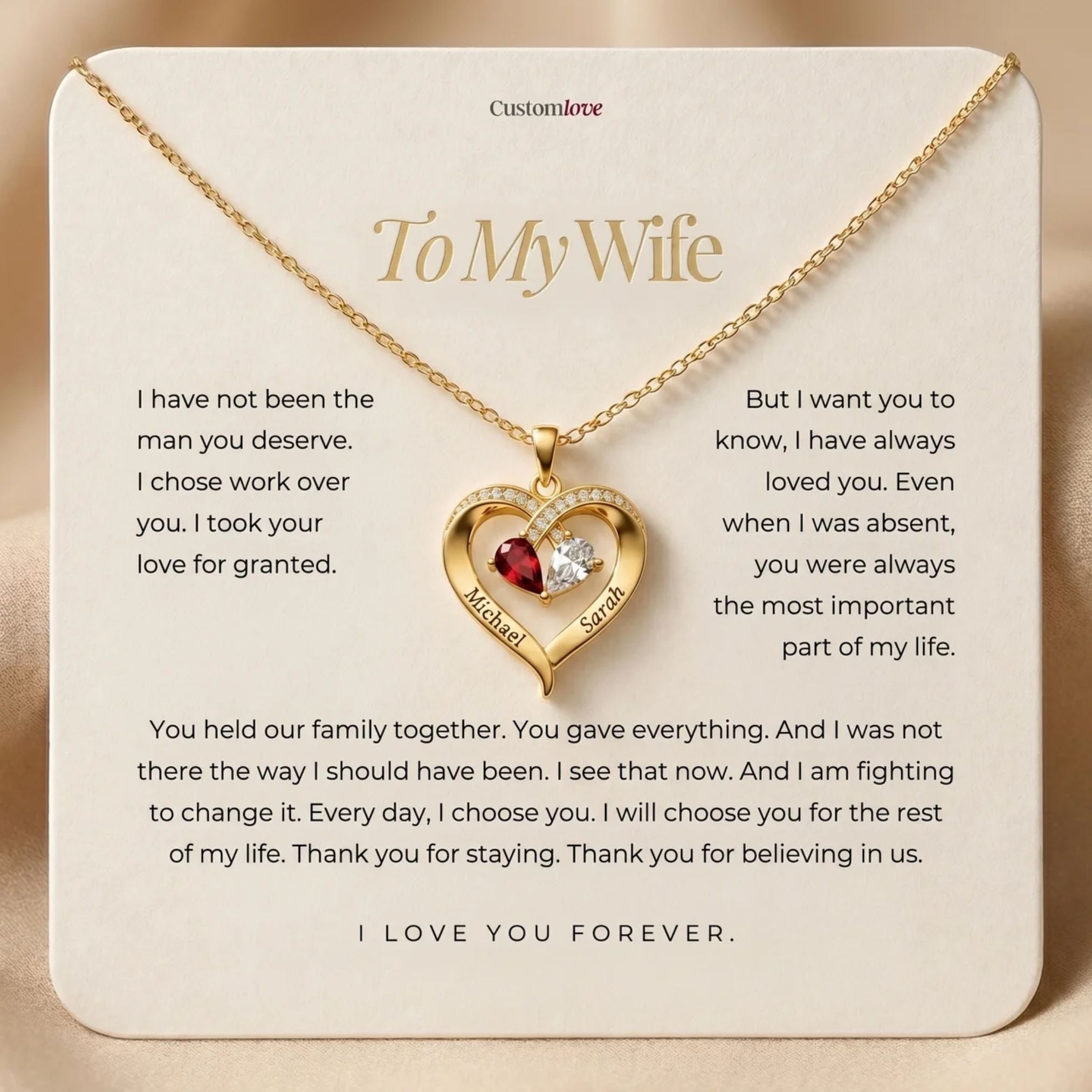To My Wife - Thank You For Believing In Us