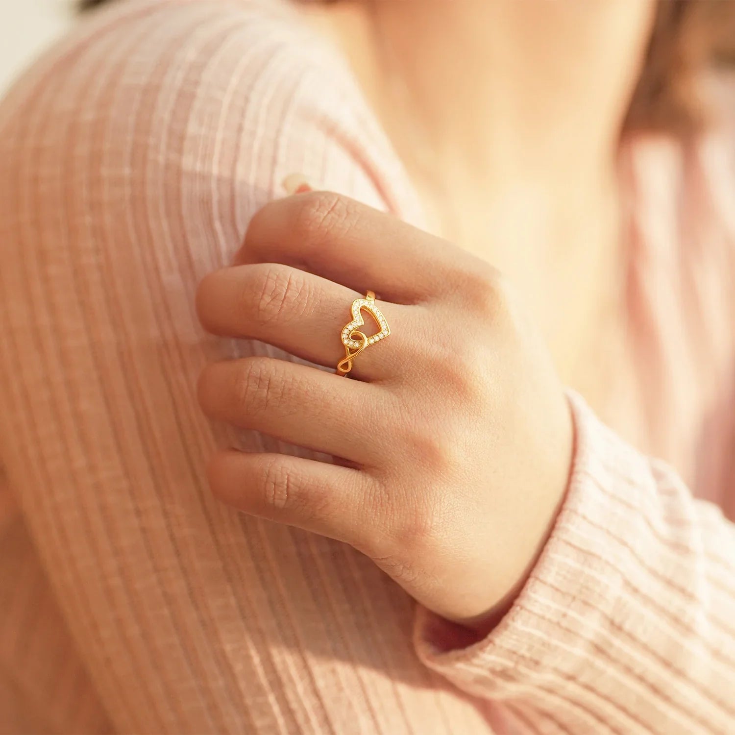 Mother & Daughter - Infinite Heart Ring