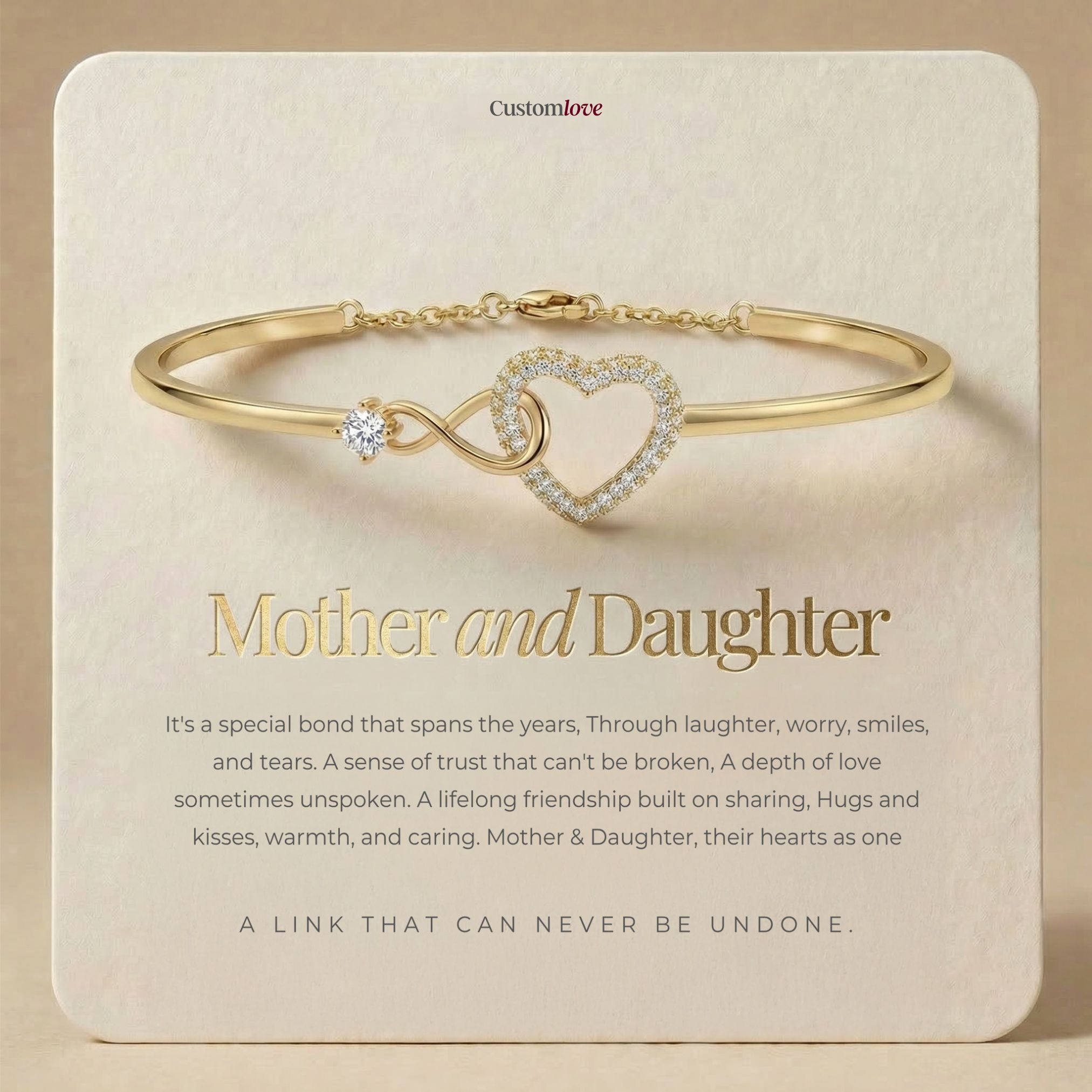 Mother and Daughter - Forever Linked Bracelet
