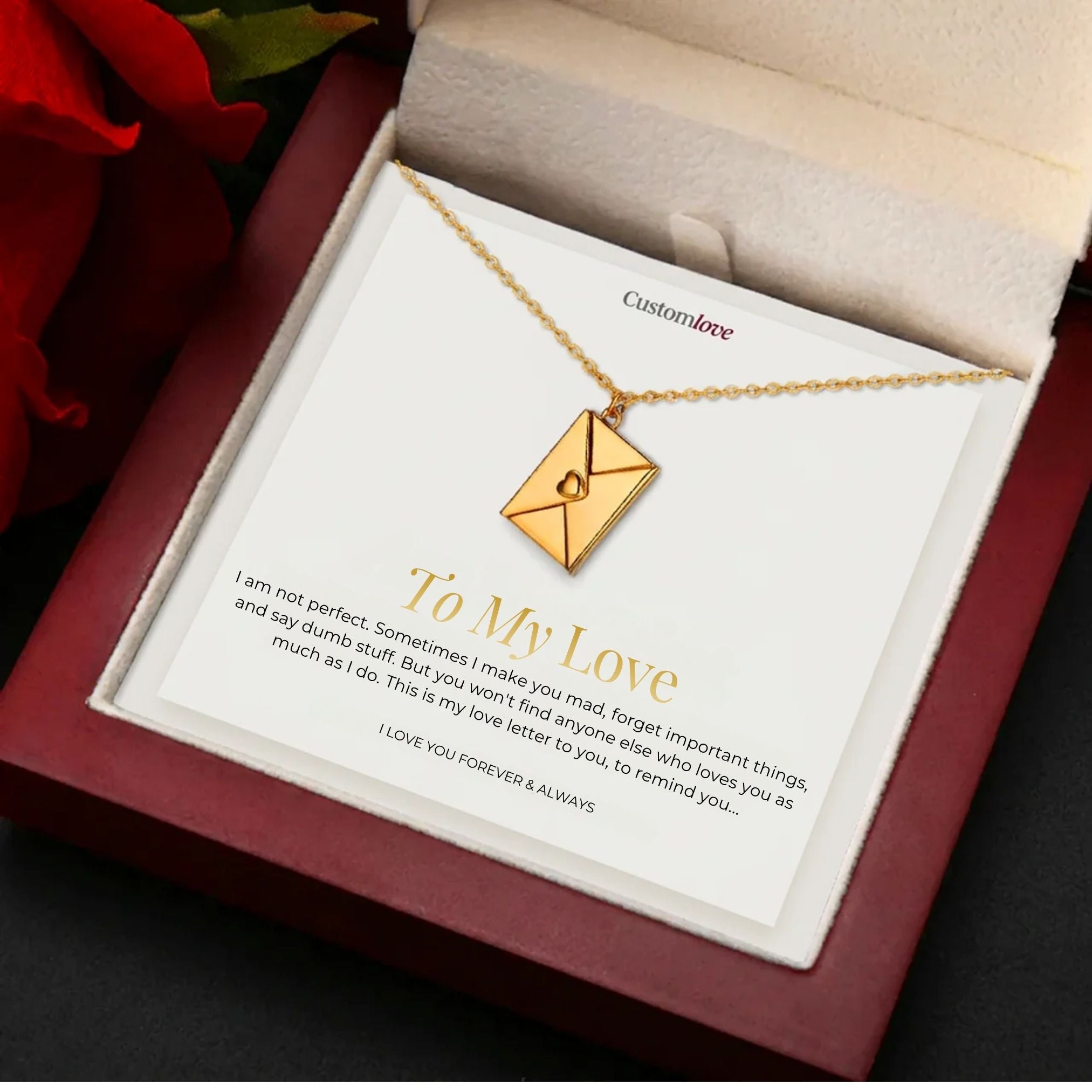 To My Love - Love Letter Necklace