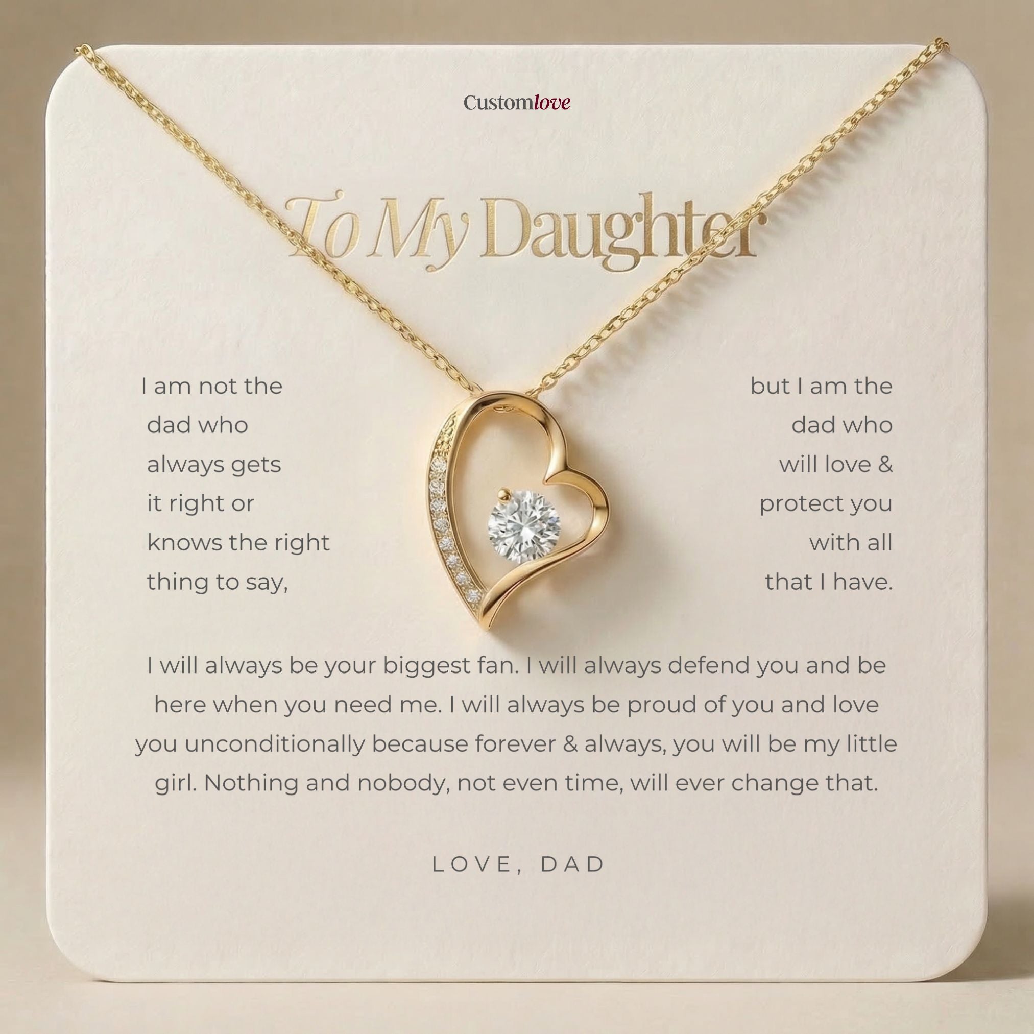 To My Daughter - Your Biggest Fan - From Dad