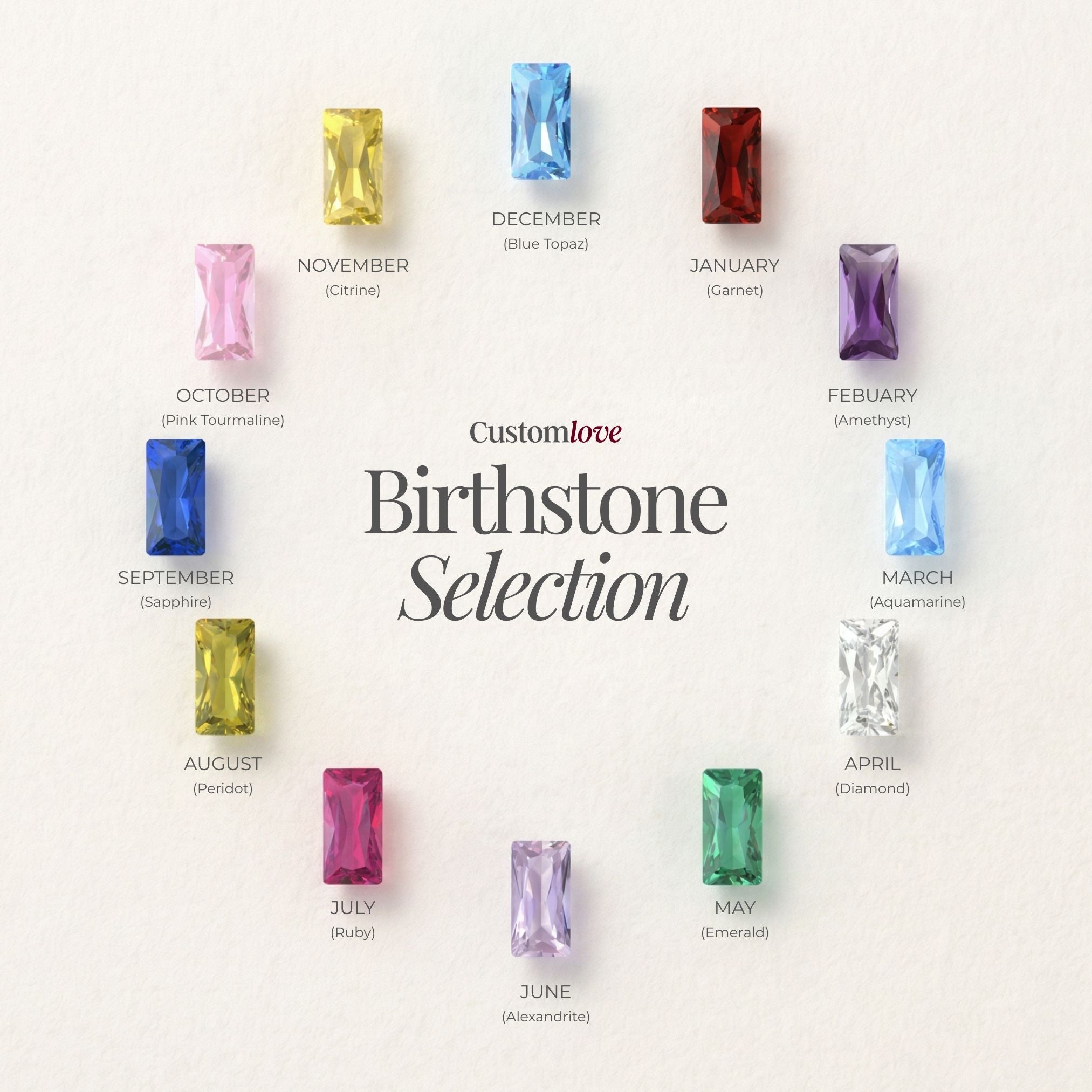 Personalized Birthstone Bracelet