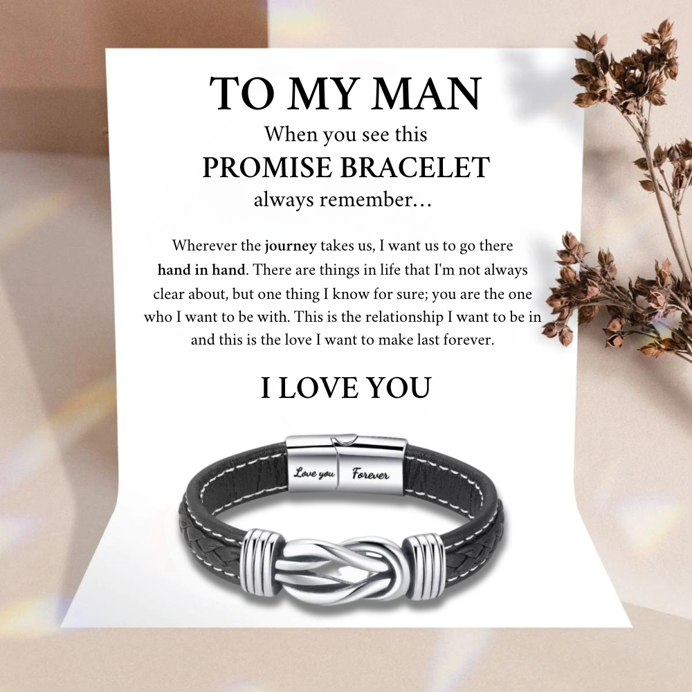 To My Man - Promise Infinity Bracelet