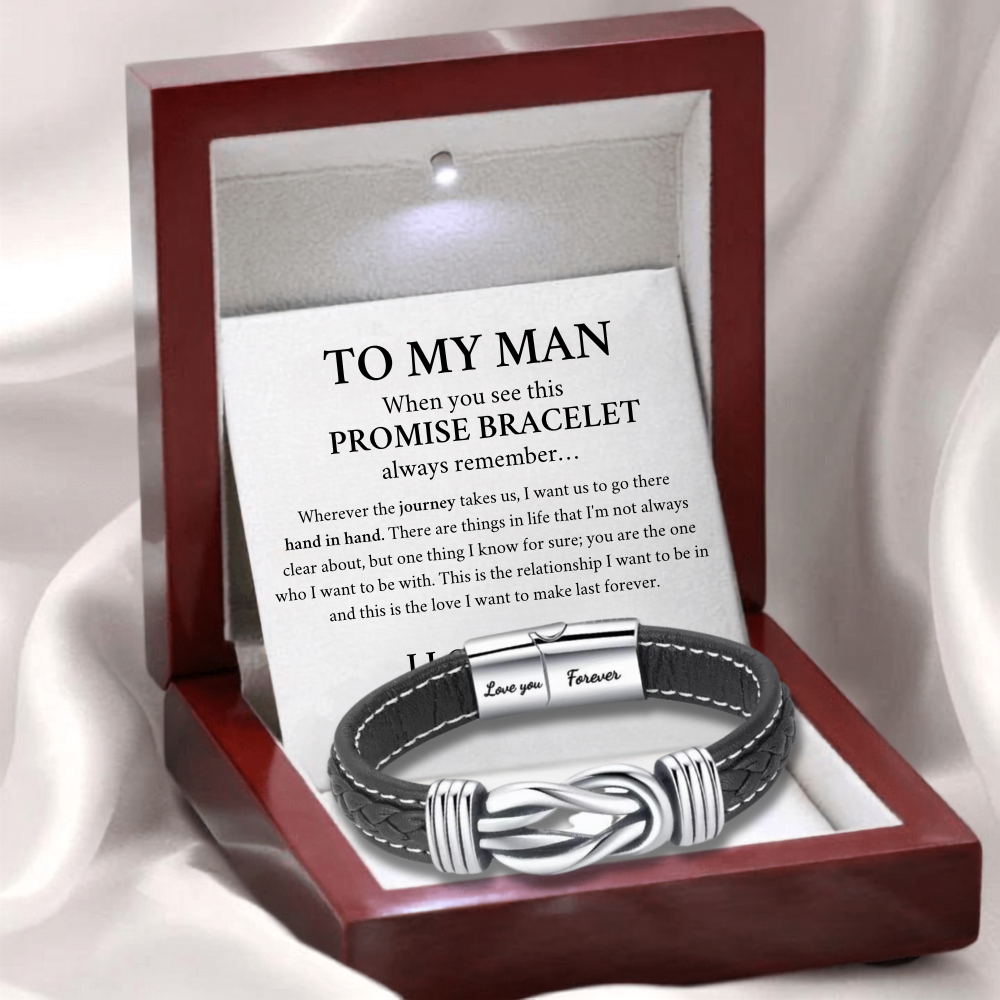 To My Man - Promise Infinity Bracelet