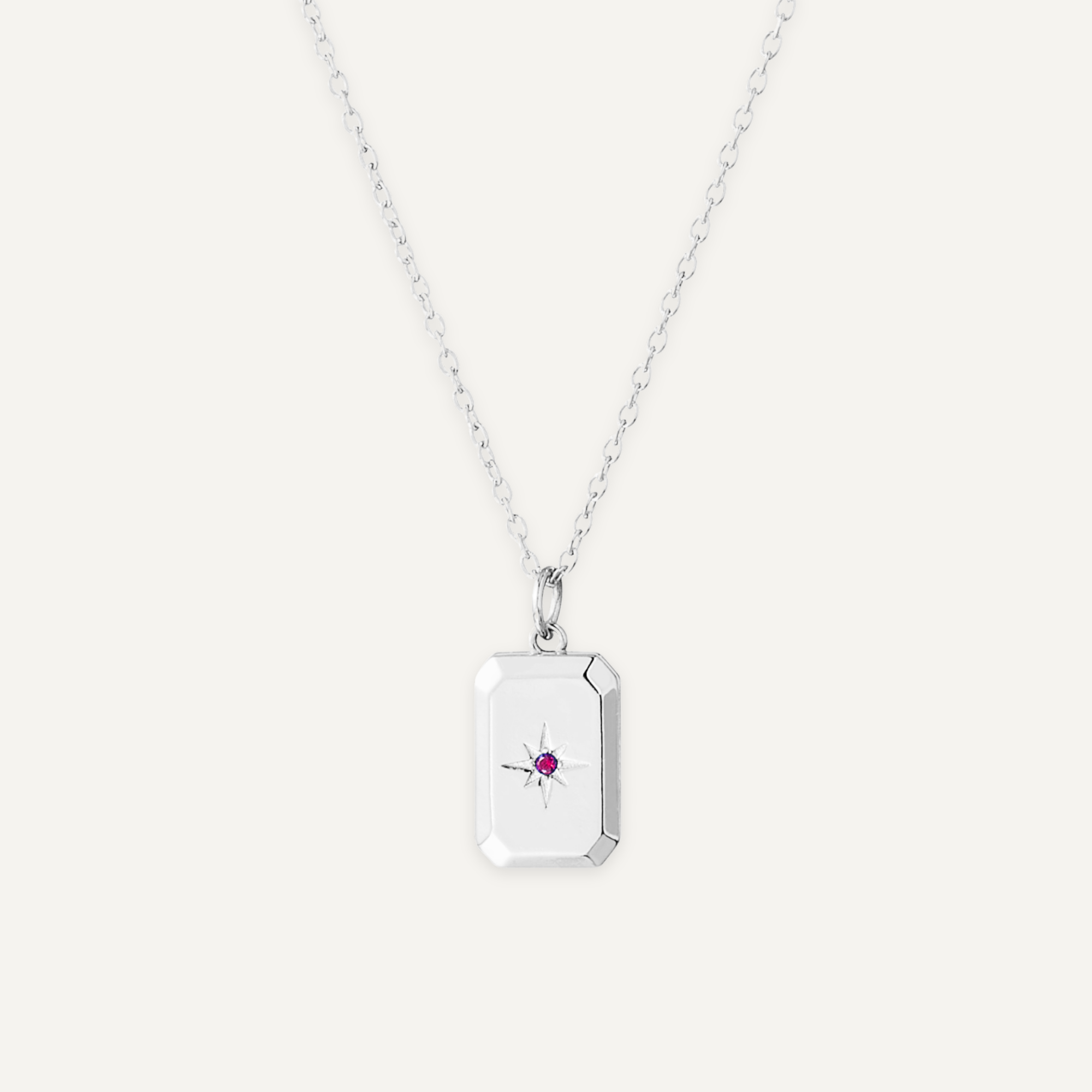 Locket Necklace with Birthstone