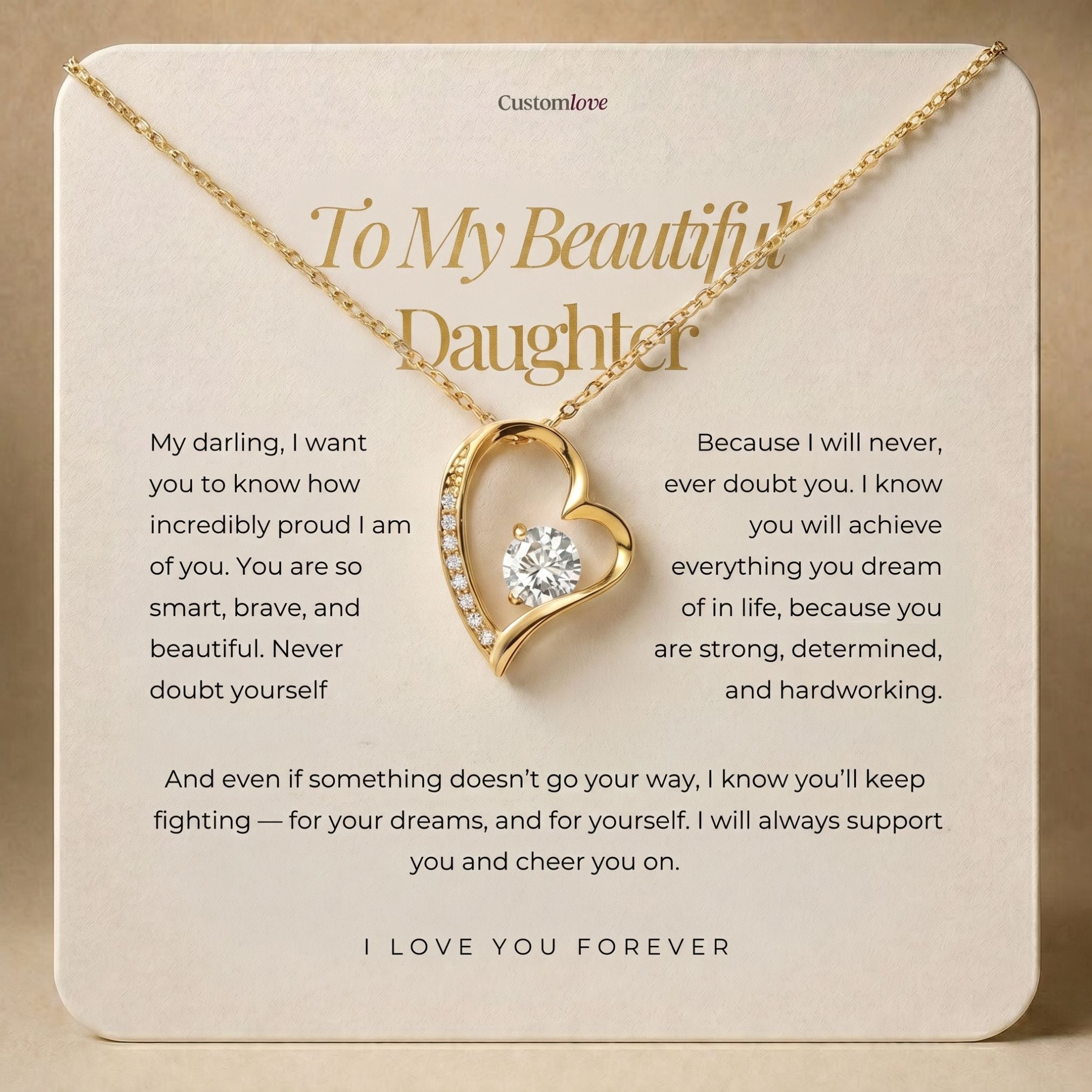 To My Beautiful Daughter - Keep Fighting For Your Dreams
