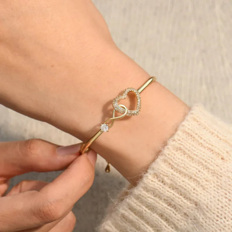 To My Daughter - Infinity Heart Bracelet – Forever Connected