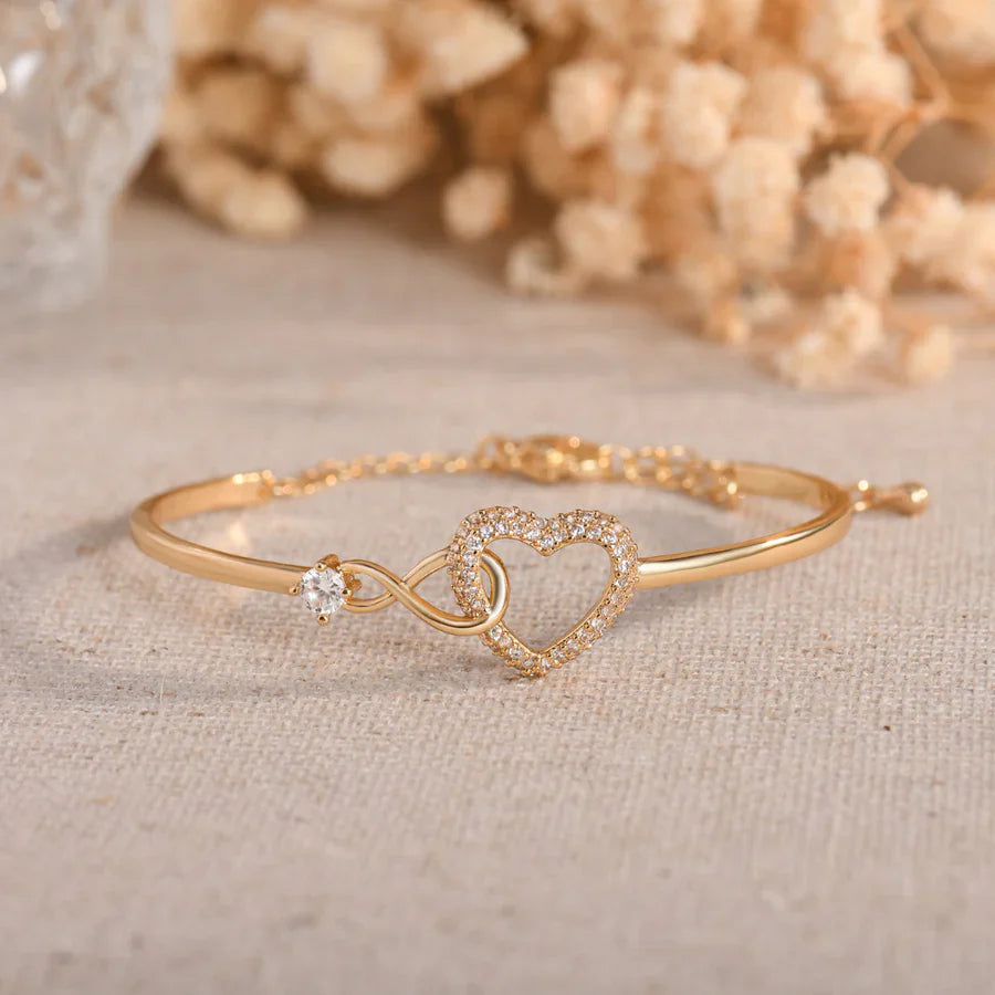 To My Daughter - Infinity Heart Bracelet
