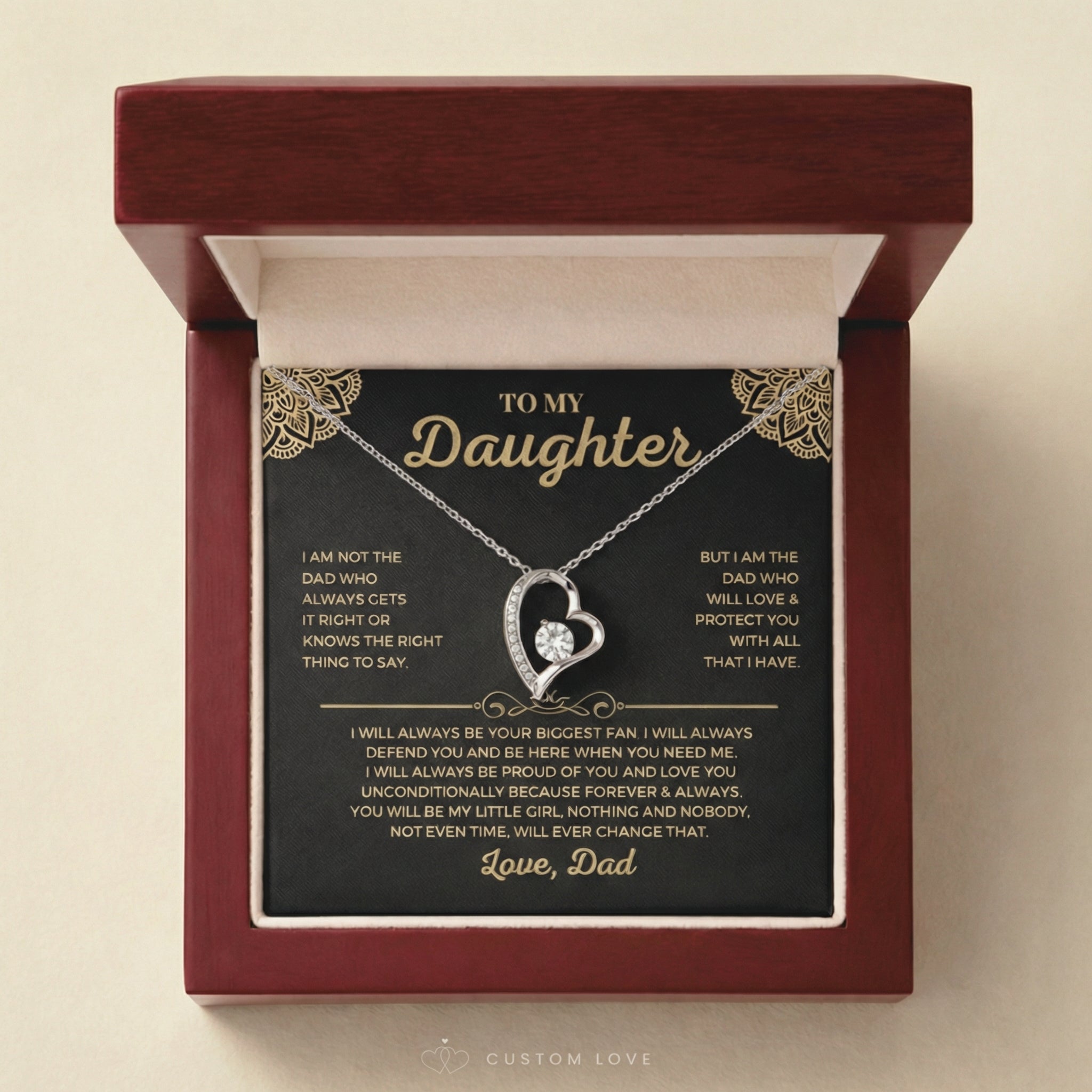 To My Daughter - Your Biggest Fan - Love, Dad