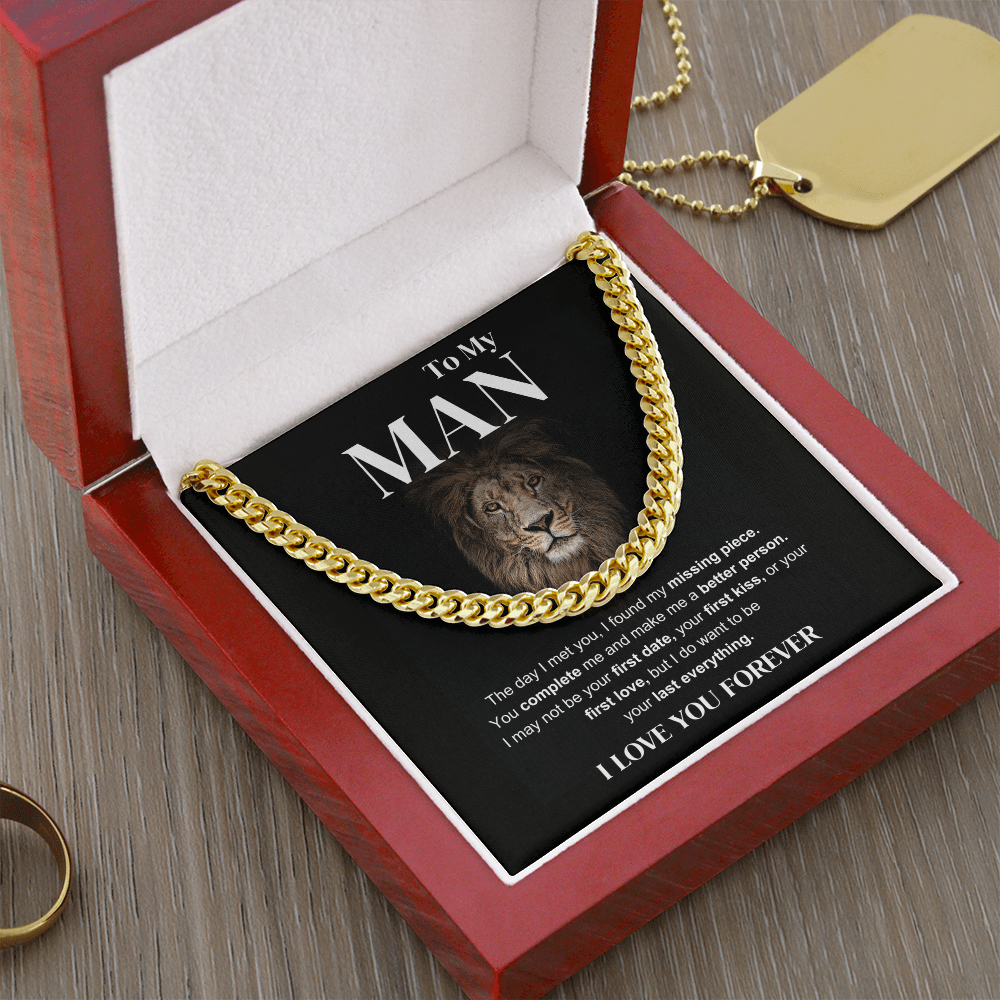 To My Man - I Love You; Forever - Cuban Chain