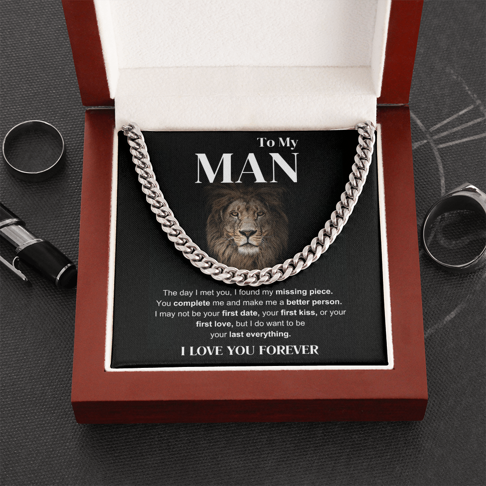 To My Man - I Love You; Forever - Cuban Chain