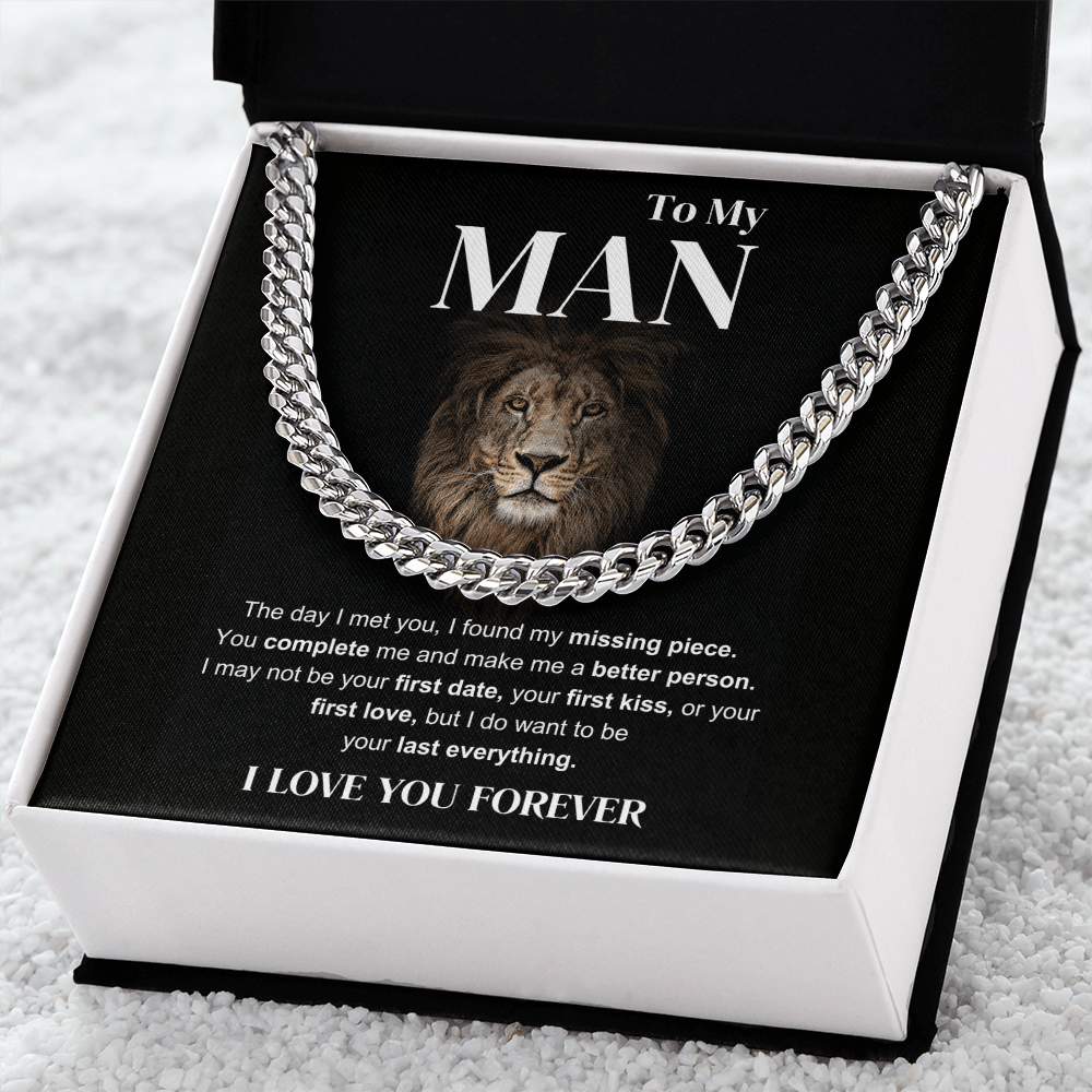 To My Man - I Love You; Forever - Cuban Chain