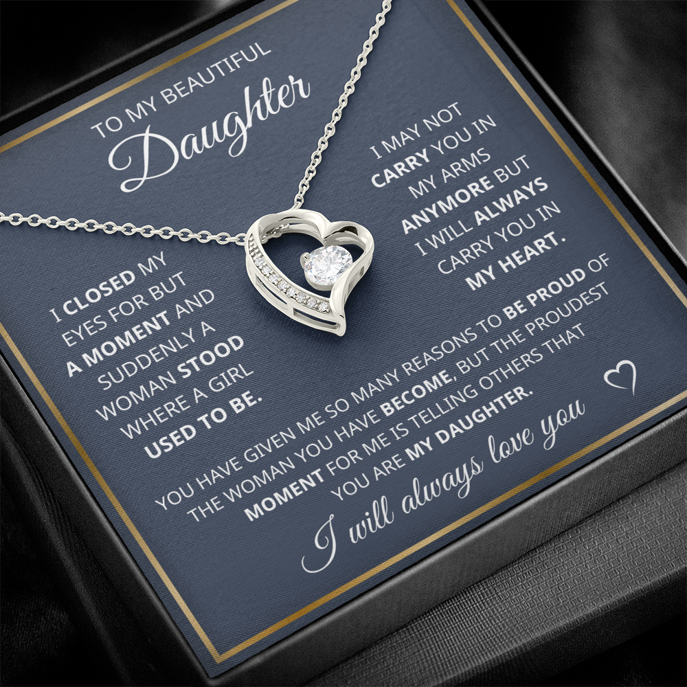 To My Daughter - Luxury Gift - Heart Necklace